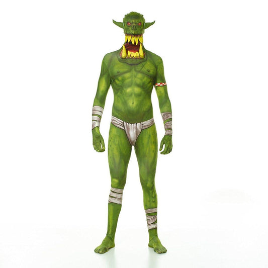 Jaw Dropper Green Morphsuit Costume Adult Medium