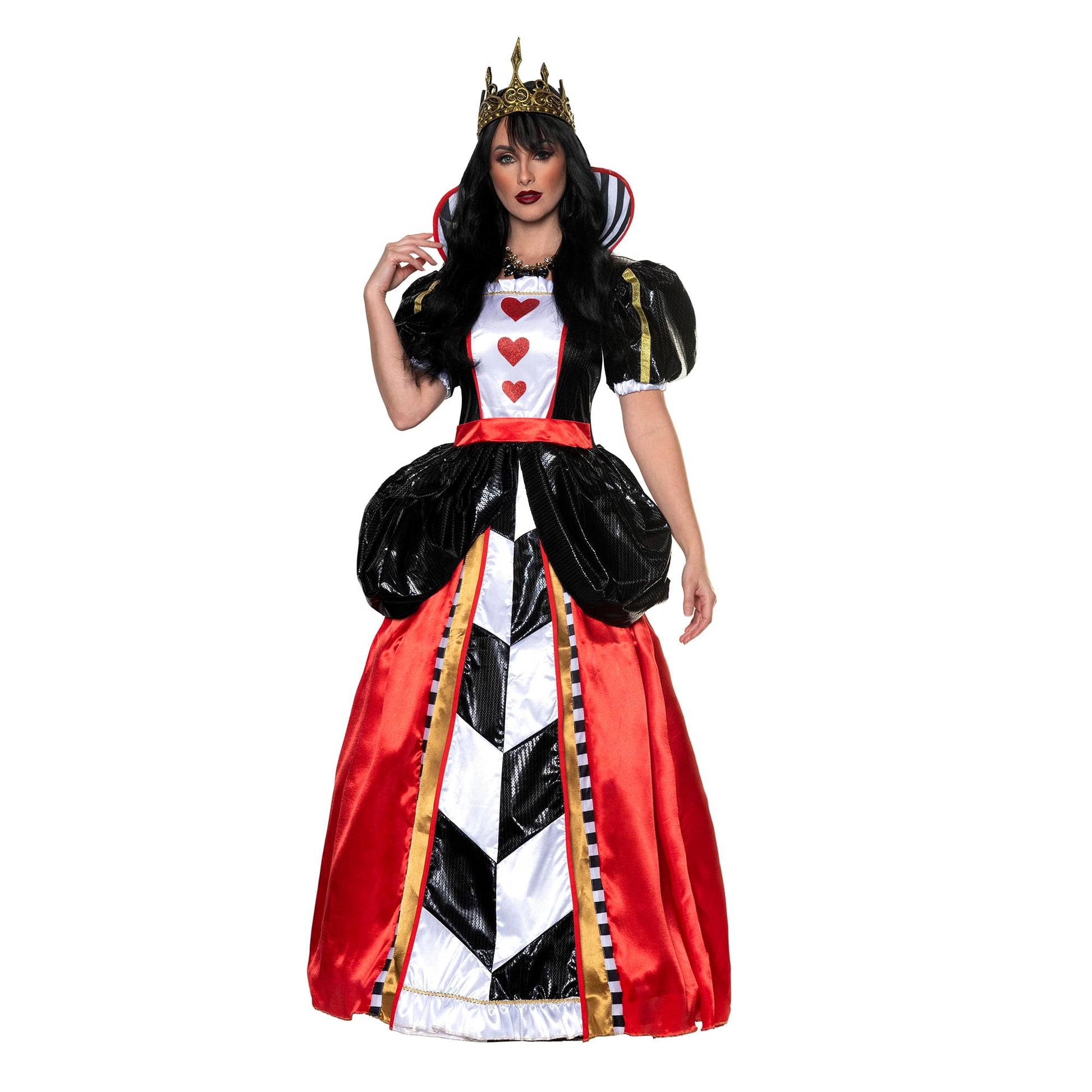Alice in Wonderland Queen Of Hearts Adult Costume Dress | LG