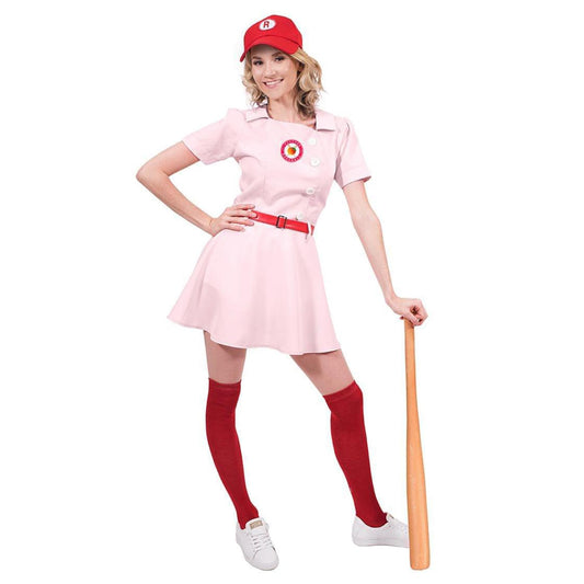 Rockford Peaches Women's Costume Baseball Uniform - Medium