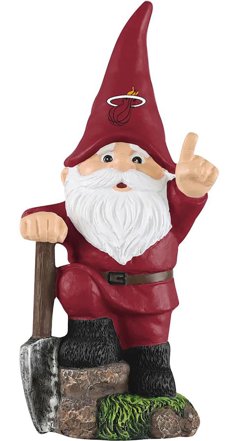 Miami Heat NBA 10.5 Inch Shovel Time Garden Gnome