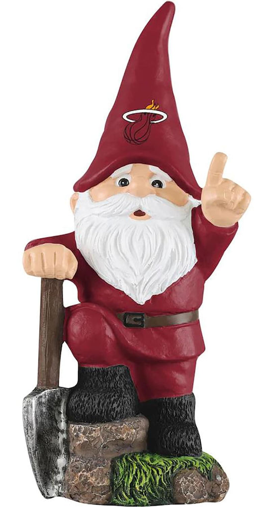 Miami Heat NBA 10.5 Inch Shovel Time Garden Gnome