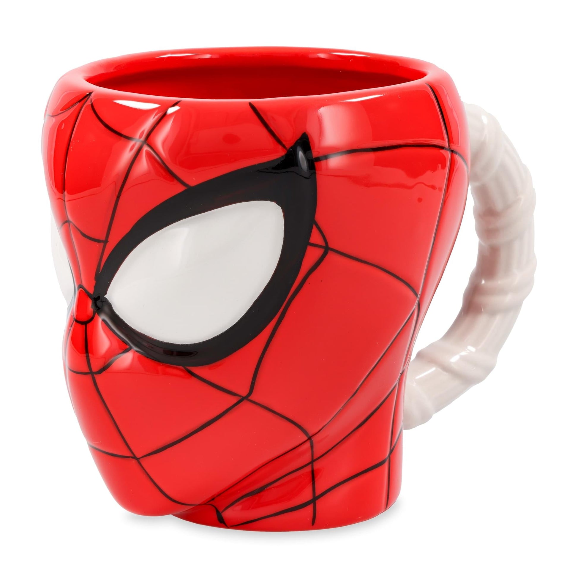 Marvel Spider-Man Head 3D Sculpted Ceramic Mug With Web Handle | Holds 30 Ounces