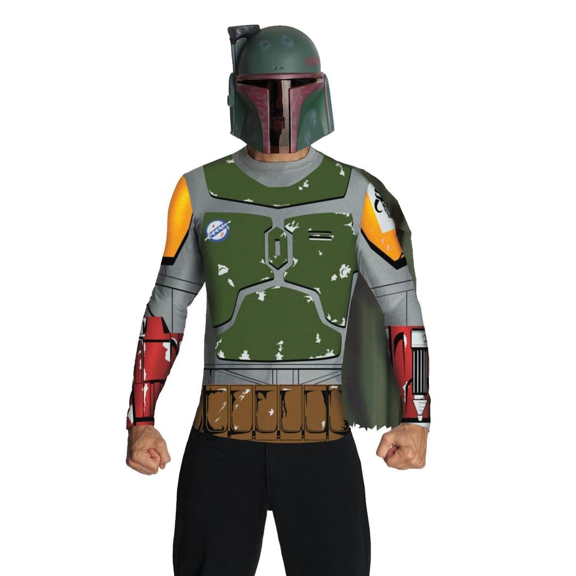 Star Wars Boba Fett Shirt & Mask Costume Set Child Medium 8-10