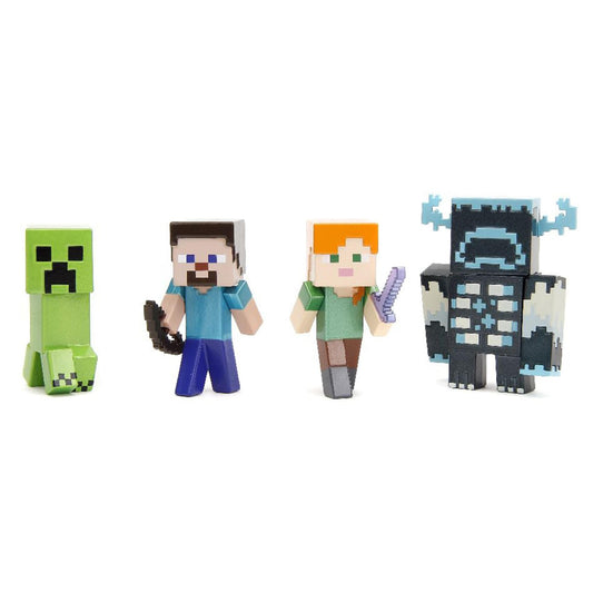 Minecraft 2.5 Inch Die-Cast MetalFigs 4-Pack | Wave 1