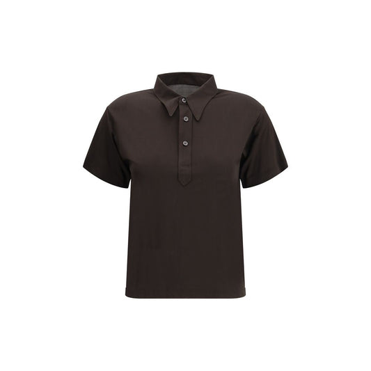 Semi-sheer polo Shirt