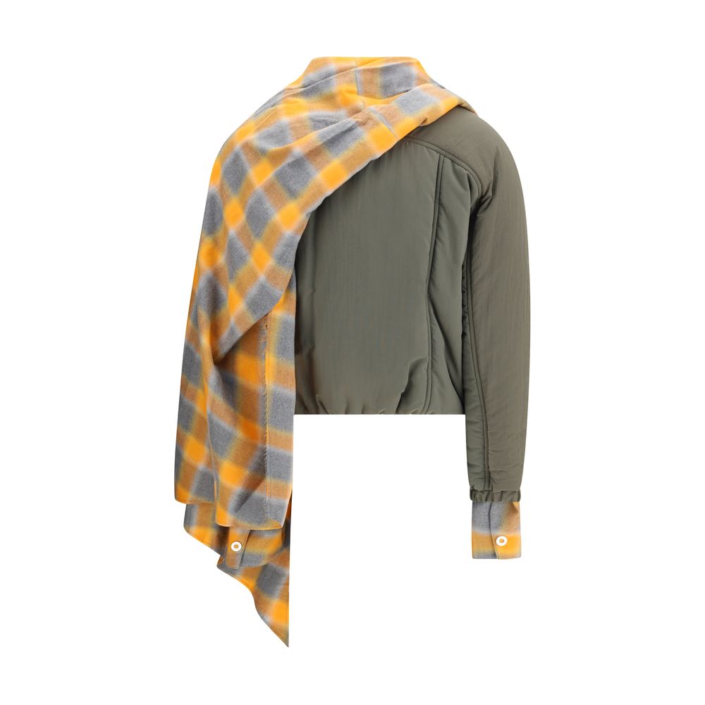 Maxi-scarf Puffer Jacket