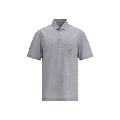 Virgin wool poplin polo Shirt