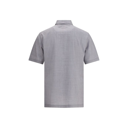 Virgin wool poplin polo Shirt