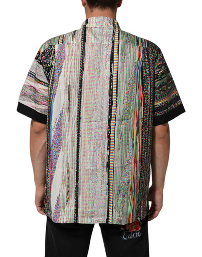 Multicolor Graphic Collared Casual Shirt