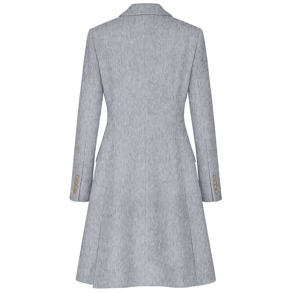 Gray Wool Women Coat