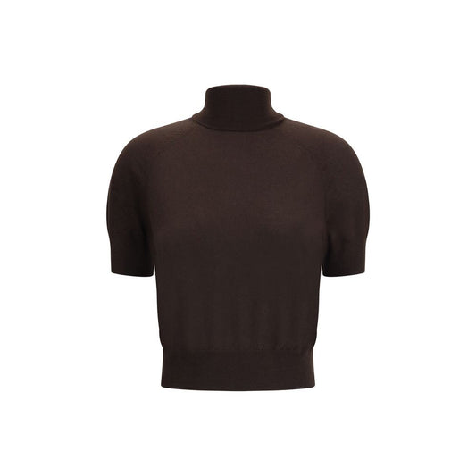 Short sleeve wool Sweater