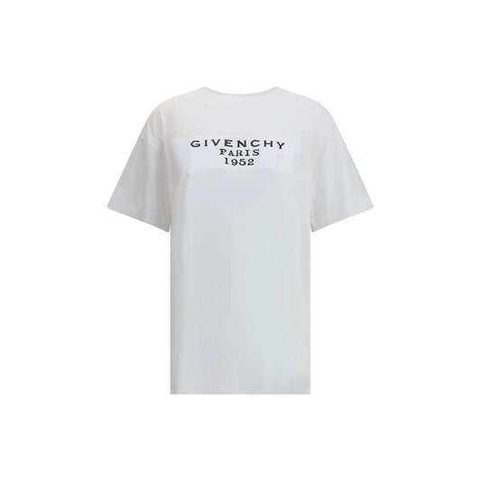 Boxy cotton T-shirt with givenchy tape print