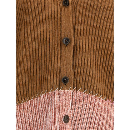 Bi color cardigan in Viscose
