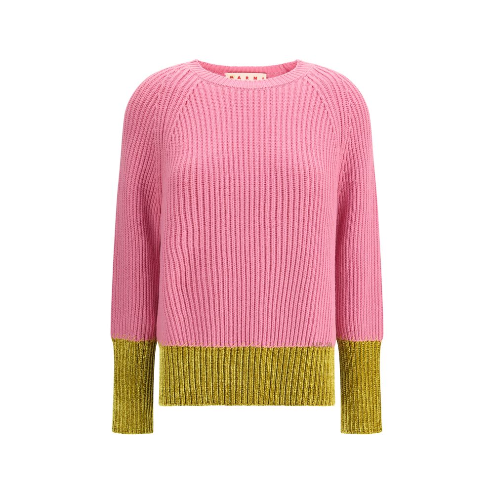 Color block wool Sweater