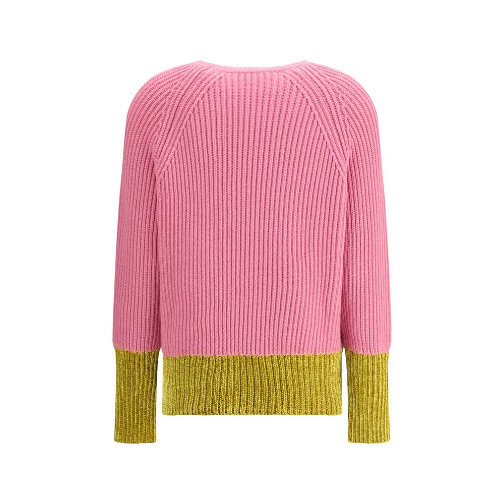 Color block wool Sweater