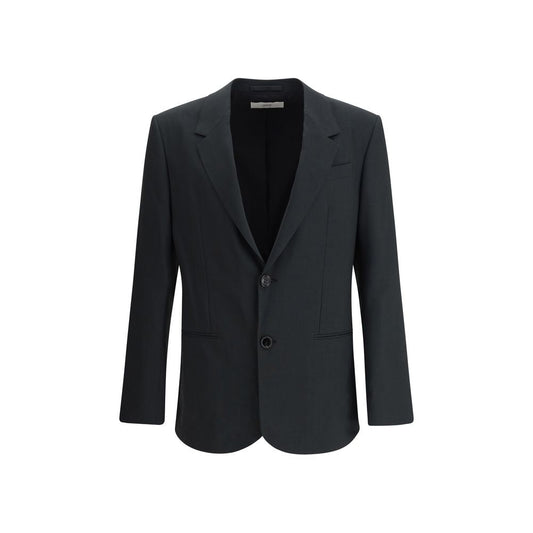 Single-breasted Jacket in virgin wool