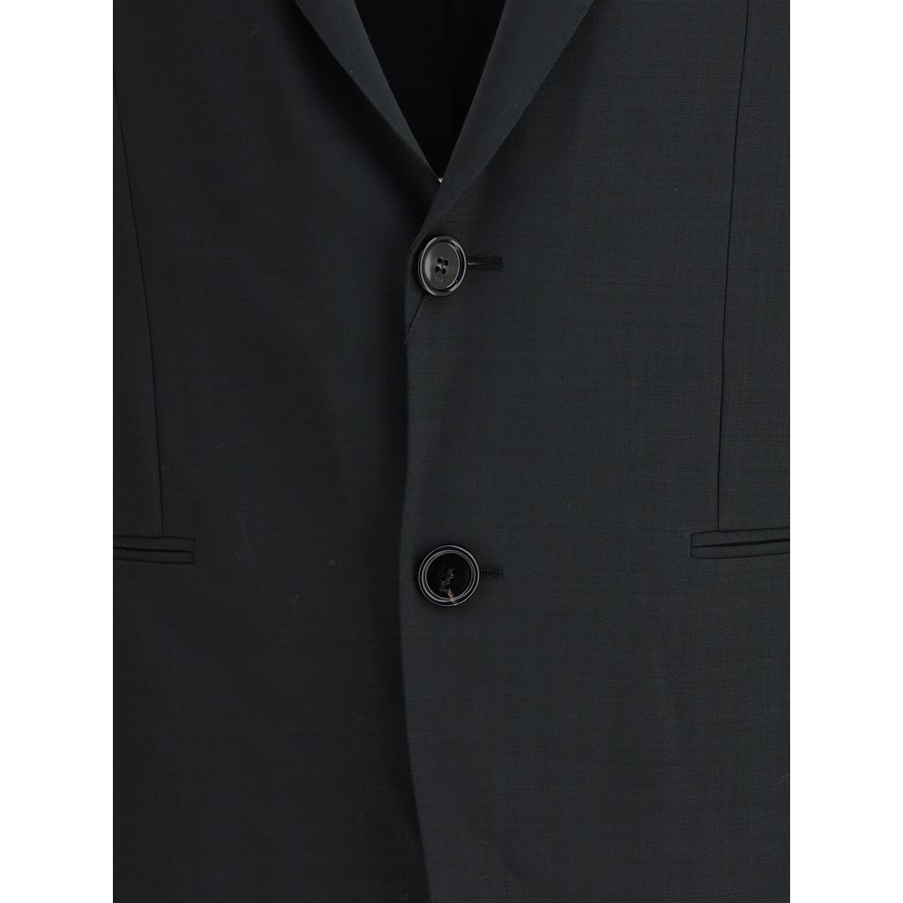 Single-breasted Jacket in virgin wool