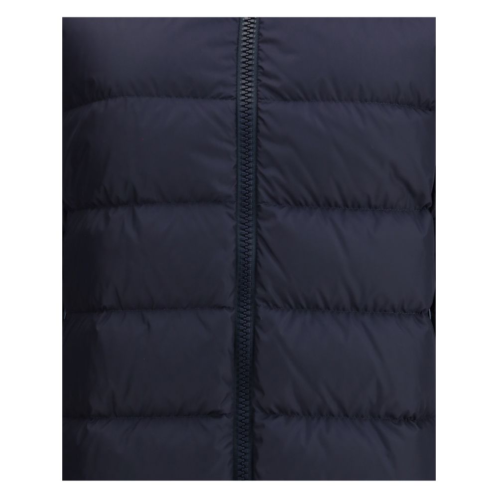 Hooded Down Jacket in dark blue