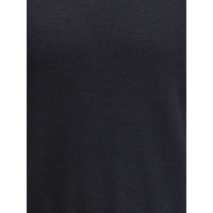 True Roundneck in Off Black Rustic Merino