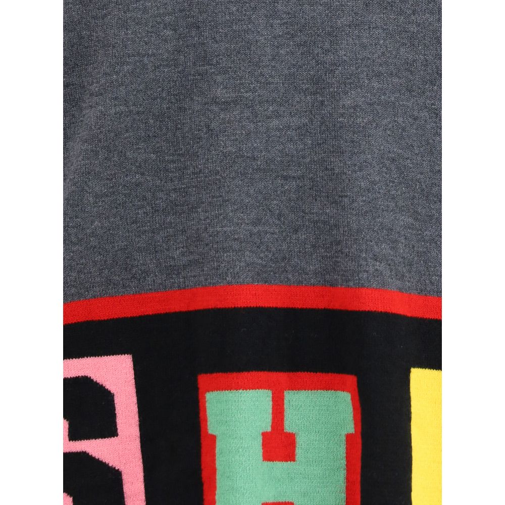 Crewneck Sweater with colorful lettering