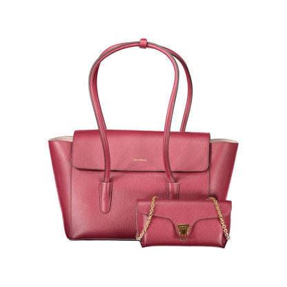 Red Leather Women Handbag