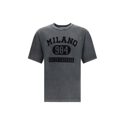 Cotton T-Shirt with velvety logo