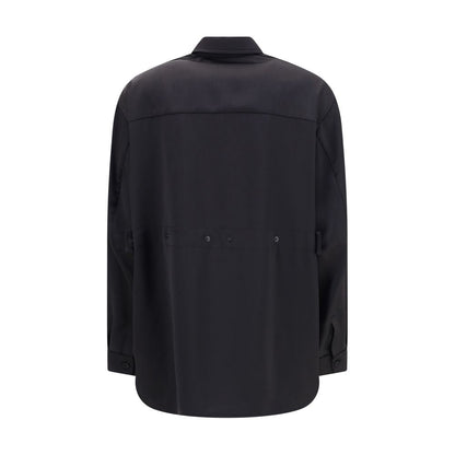 Shirt in Technical Polyester Satin Moncler x EE72 collection by Edward Enninful