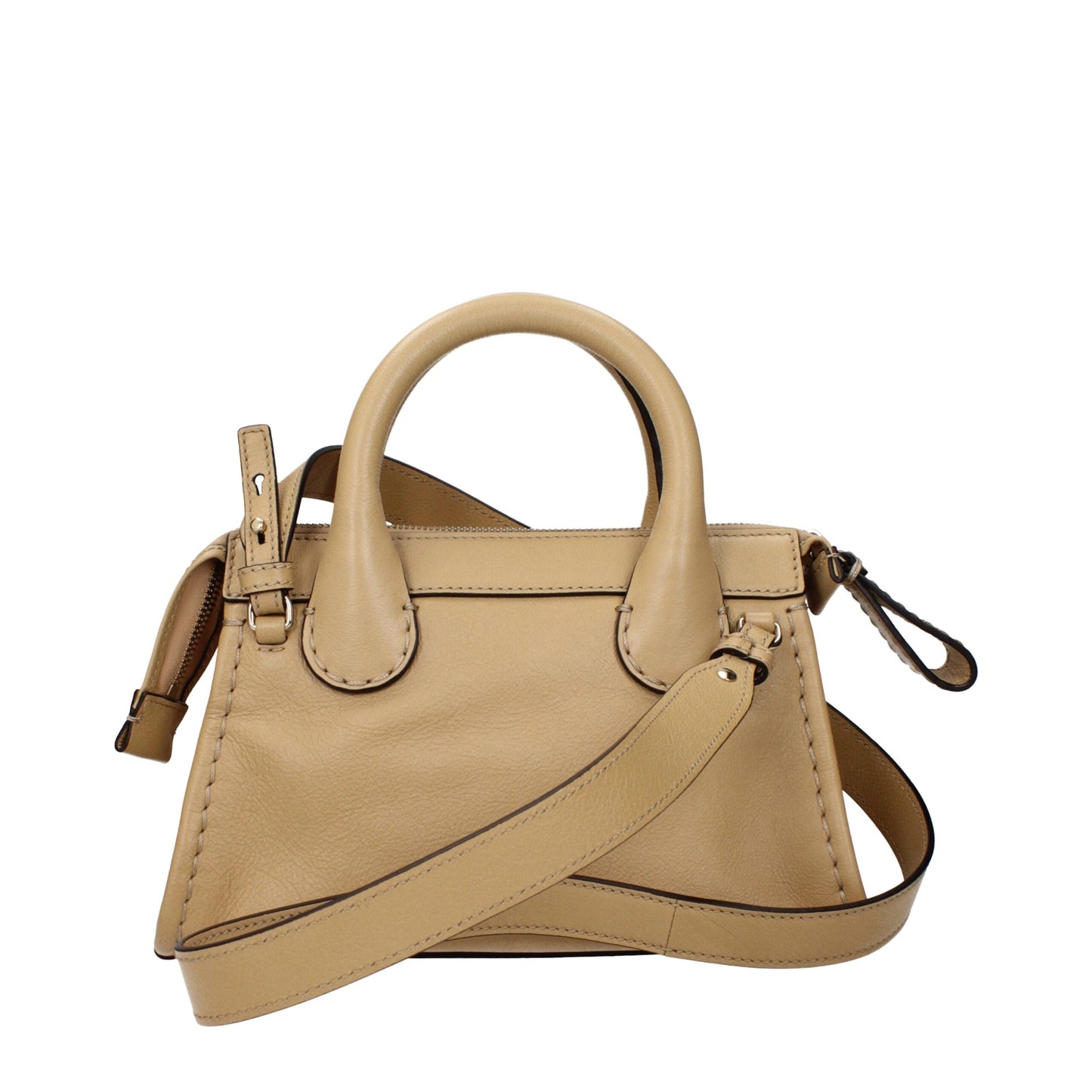 Beige Leather Handbags