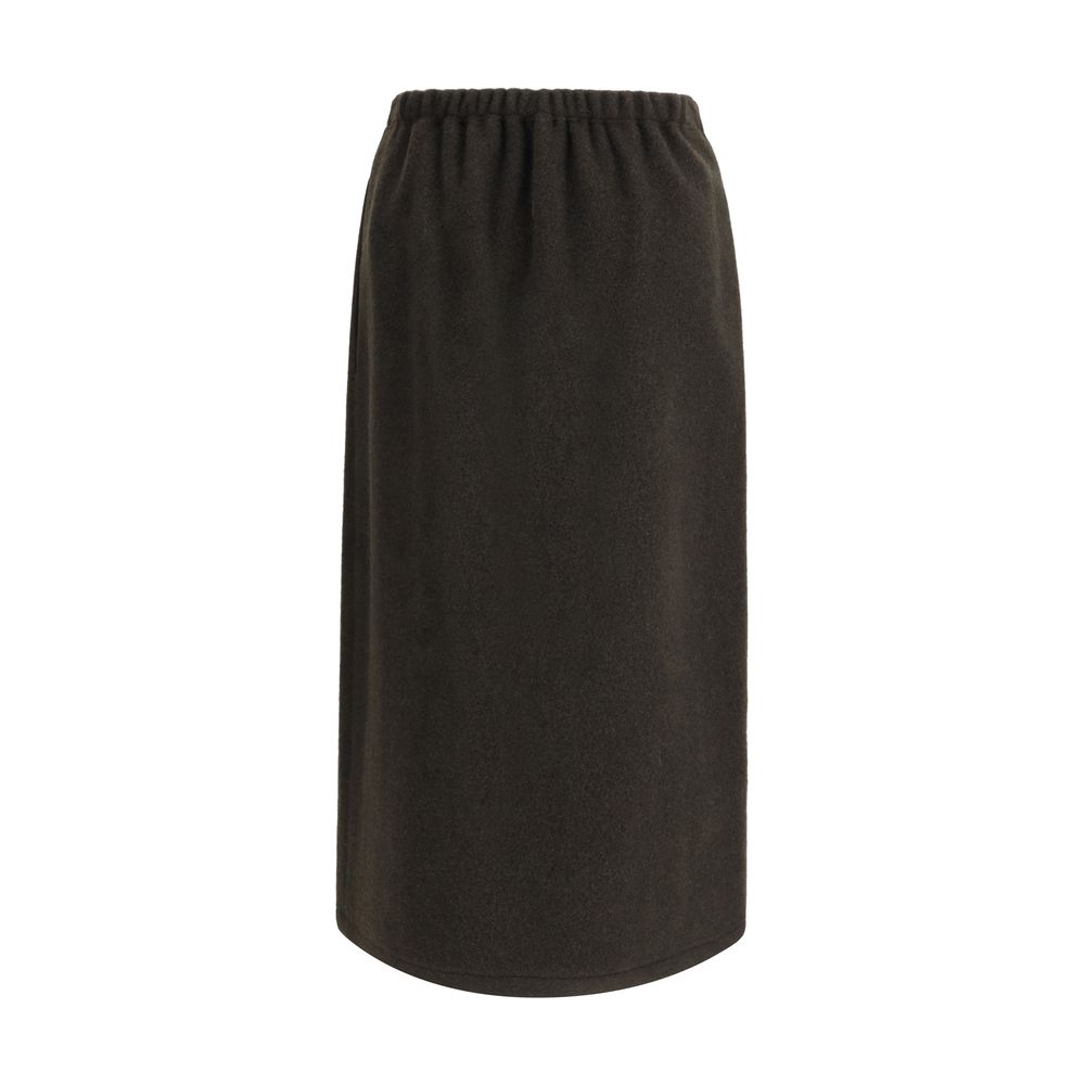 Fleece wrap Skirt in pure Wool