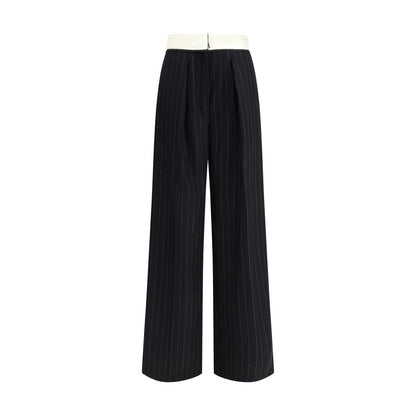 Sartorial high-waisted pinstripe wool-blend Trousers