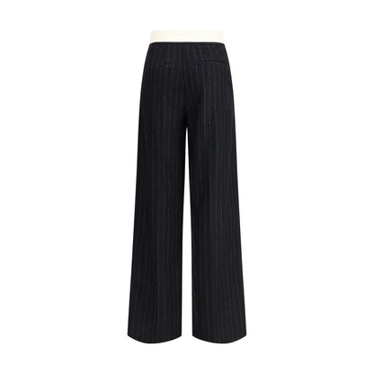 Sartorial high-waisted pinstripe wool-blend Trousers