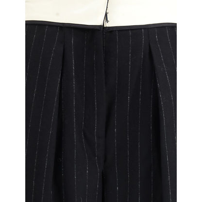 Sartorial high-waisted pinstripe wool-blend Trousers