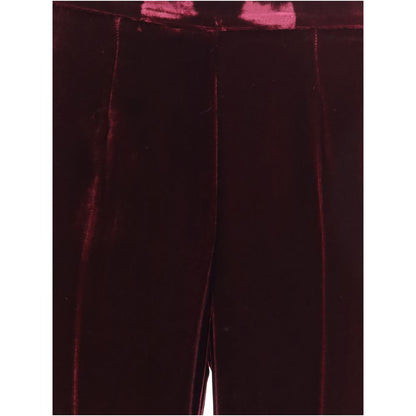 Flared Trousers in smooth Velvet
