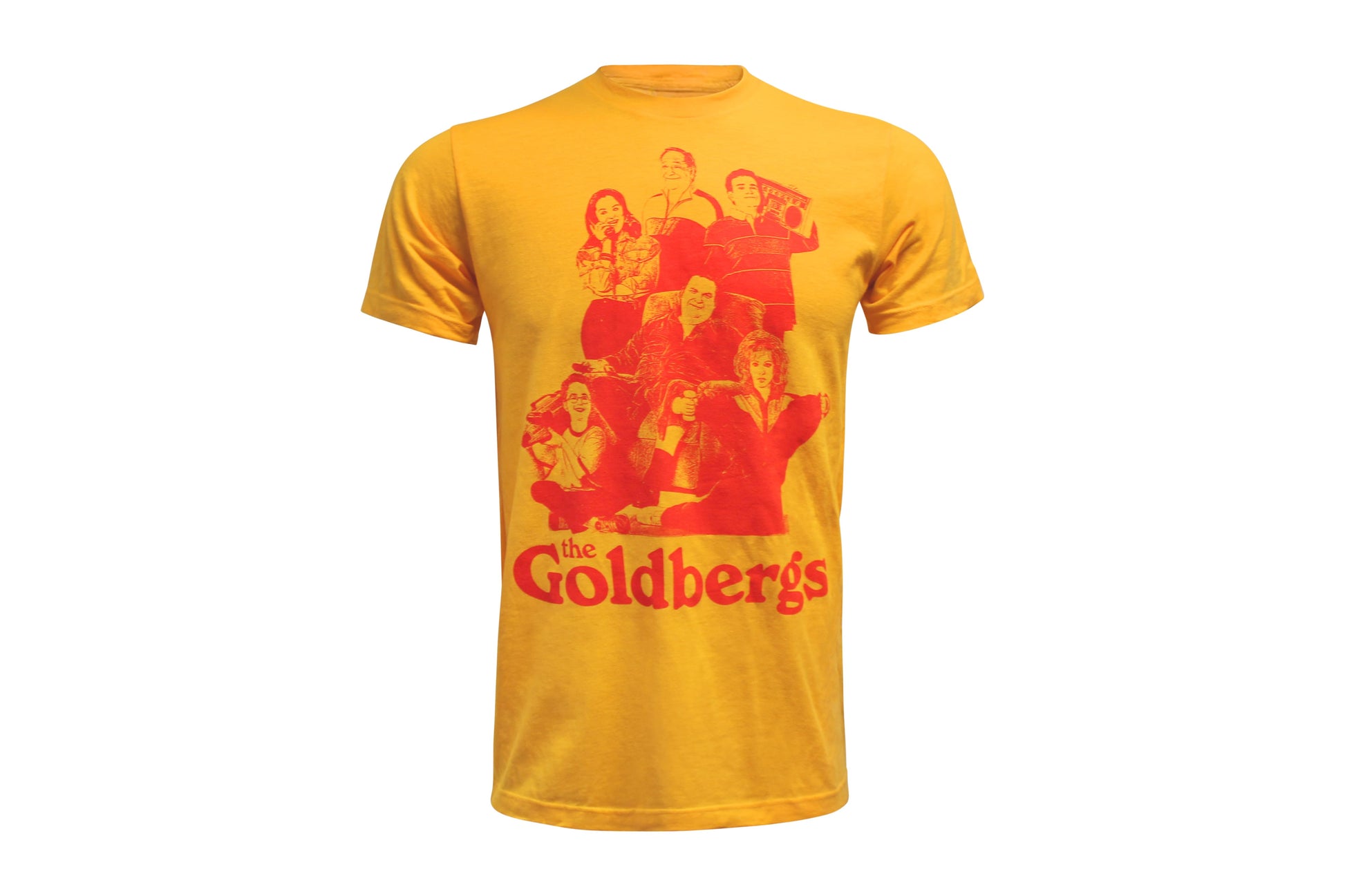 The Goldbergs Cast Adult Yellow T-Shirt | Medium