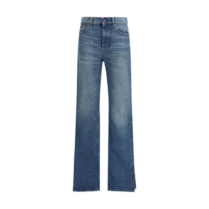 Straight-Leg Denim Jeans