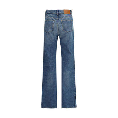 Straight-Leg Denim Jeans