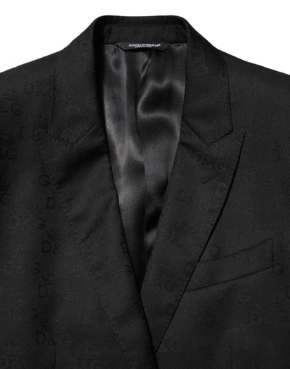 Black MARTINI 2 Buttons Suit Jacket Blazer