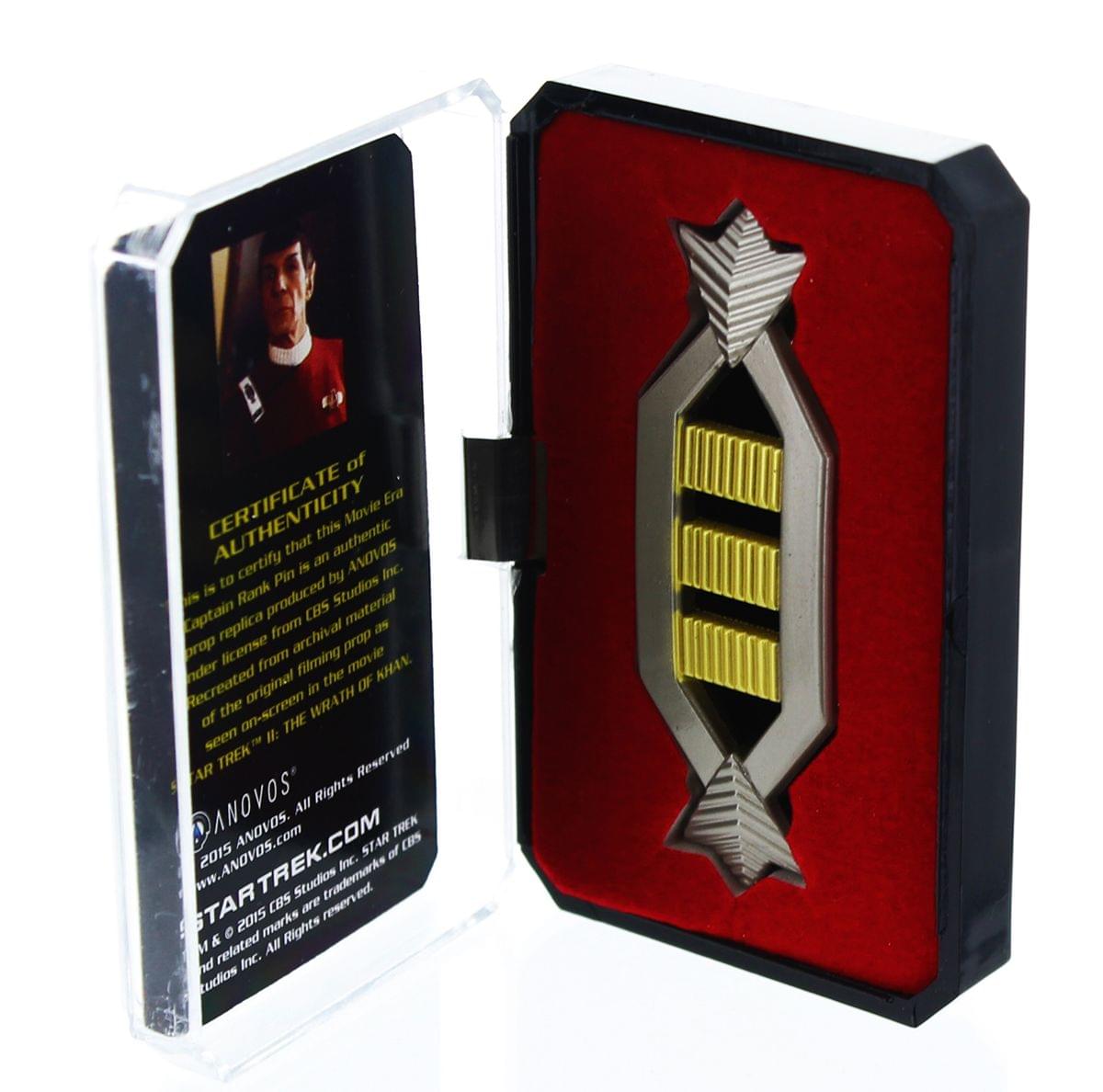 Star Trek Spock Captain Authentic Rank Pin