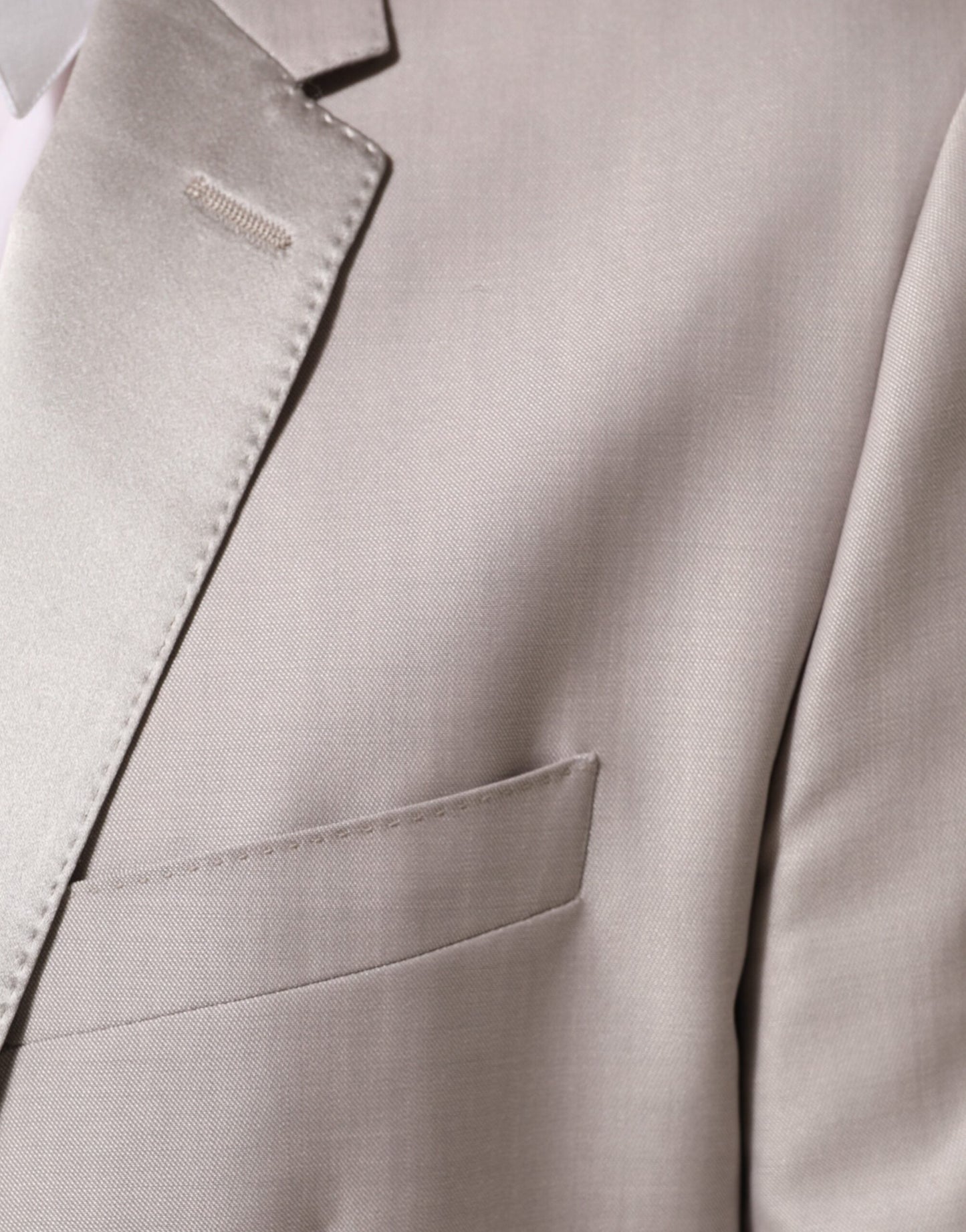 Light Gray Wool 2 Piece MARTINI Formal Suit