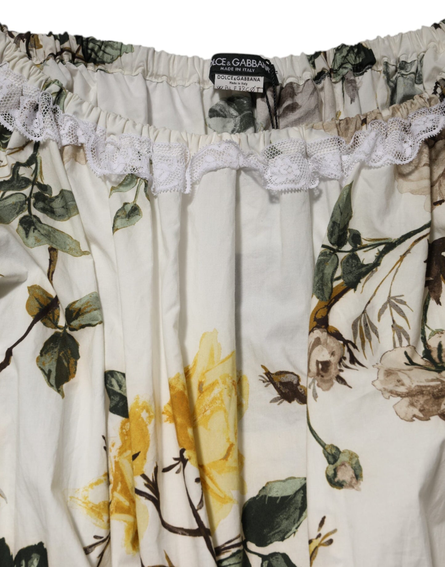 White Floral Lace Off Shoulder Mini Dress