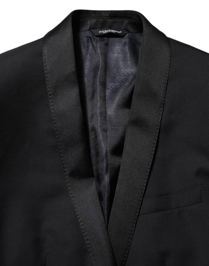 Black GOLD 1 Button Suit Jacket Men Blazer