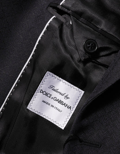 Black Wool 2 Buttons Suit Jacket Men Blazer