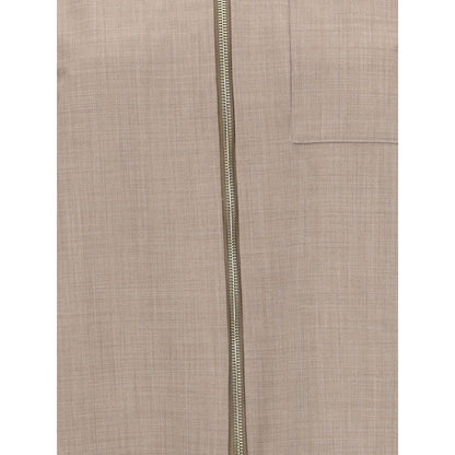 Reversible Platinum Mohair Jacket