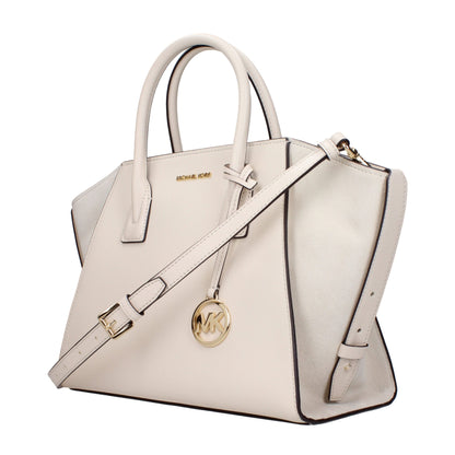Beige Leather Handbags
