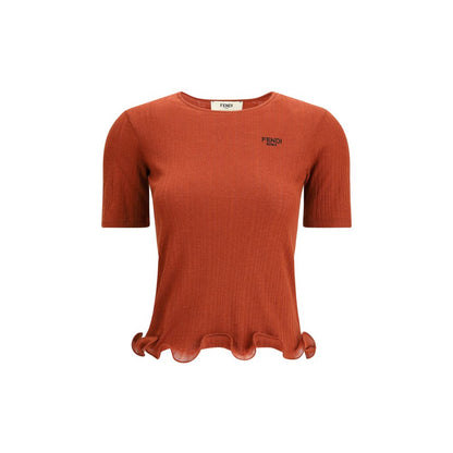 Short-sleeved Virgin Wool Top