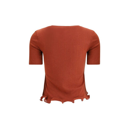 Short-sleeved Virgin Wool Top