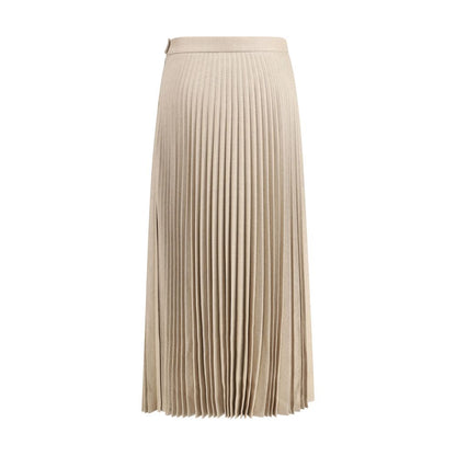 Pleated Wool Skirt