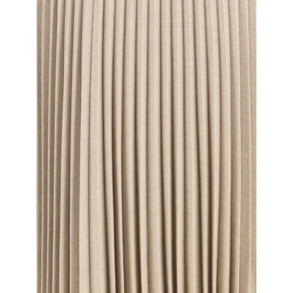 Pleated Wool Skirt