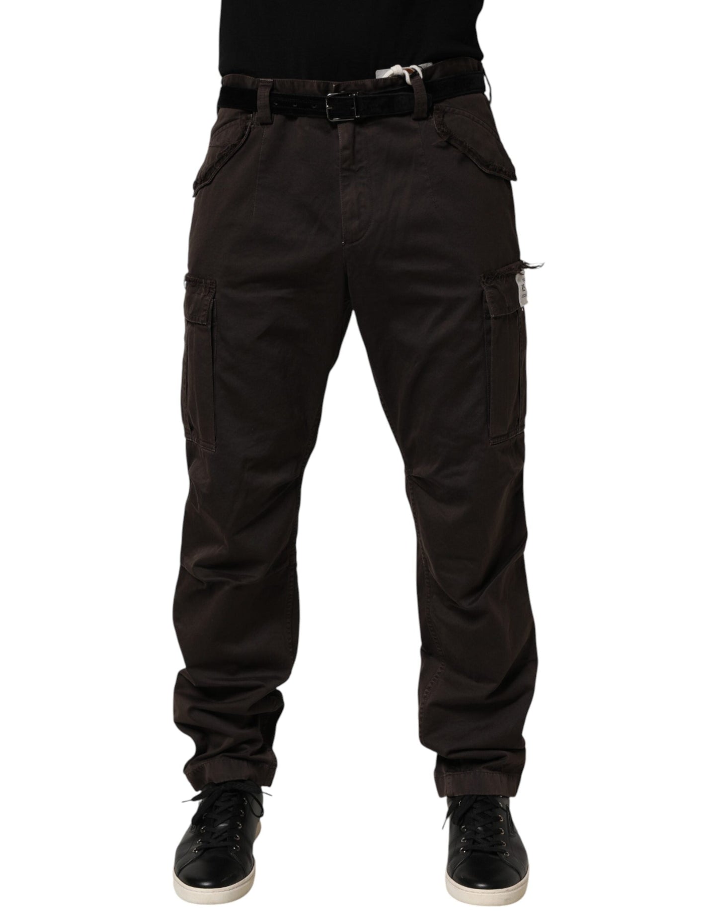 Brown Re- Edition Cotton Men Cargo Pants