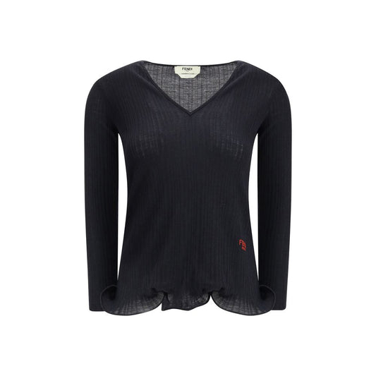 Long-sleeved Virgin Wool top